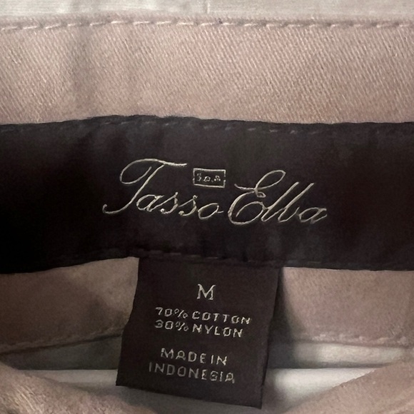 Tasso Elba Tan Double-Breasted Trench Coat - Picture 10 of 16